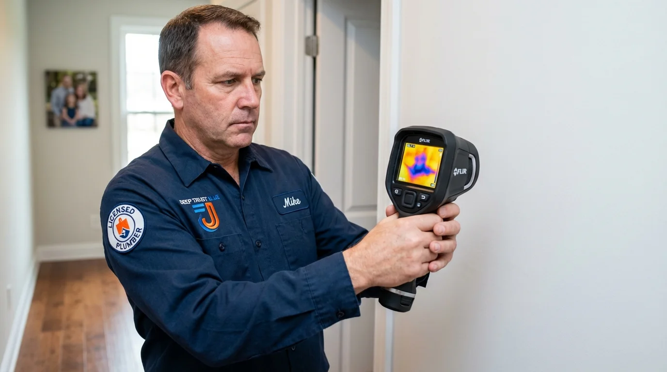 Thermal imaging leak detection by Johns Plumbing LLC in Redlands